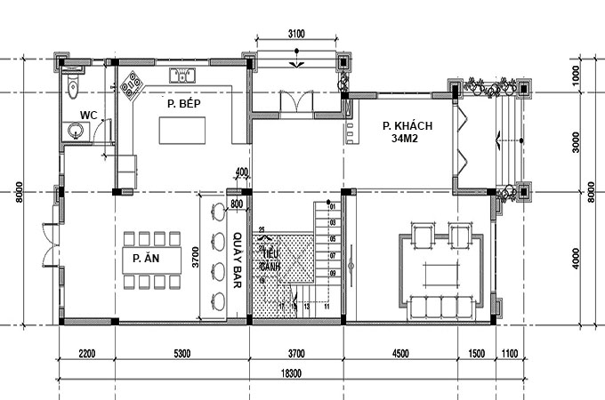 MB1 - Thiết kế biệt thự cổ điển châu Âu tại Hải Dương 8X18.3m