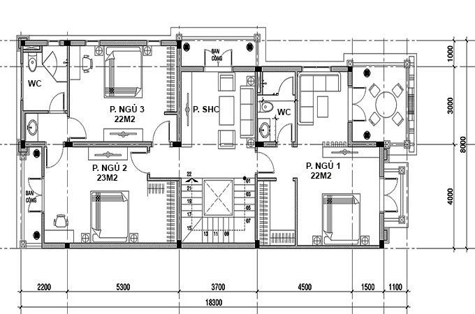 MB2 - Biệt thự cổ điển châu Âu 3 tầng tại Hải Dương 8x18.3m