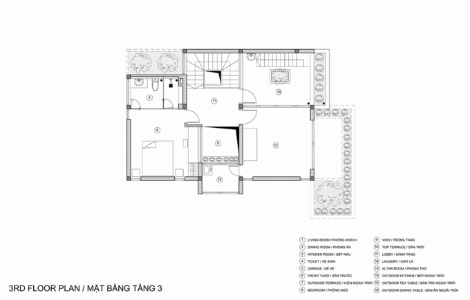 Ngôi nhà hoang nổi bật giữa khu phố sau cải tạo13