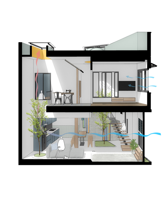 Nhà sáng bừng trên đất méo13