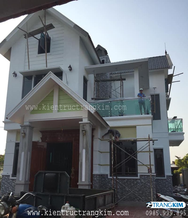 Thiết kế biệt thự 2 tầng mái thái hiện đại tại Hải Dương7