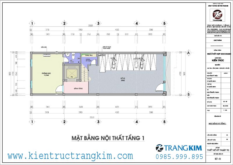 Mặt bằng tầng 1 1