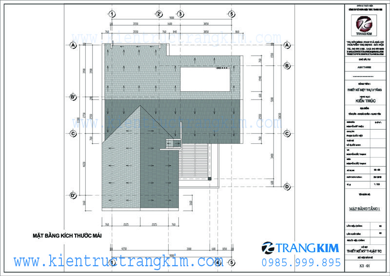 Thiết kế biệt thự 2 tầng mái thái hiện đại tại Hải Dương3