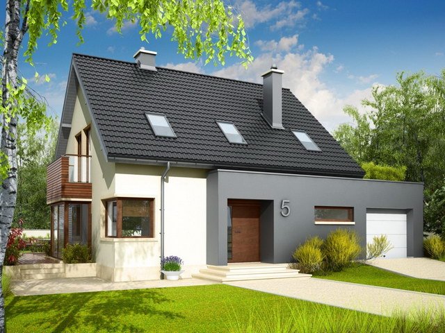 Mẫu biệt thự đẹp 2 tầng nhà vườn 10x15m- Phối cảnh tổng thể