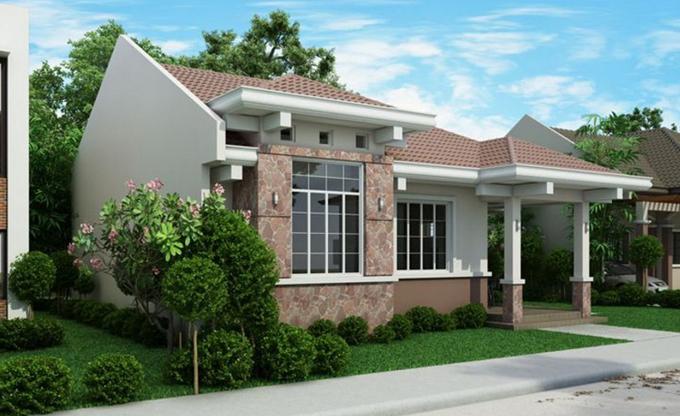 Mẫu nhà cấp 4 đẹp mái thái rộng 11x12,8m - 1