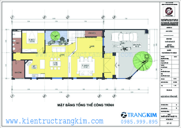 Thiết kế biệt thự 3 tầng tân cổ điển tại Nghệ An1