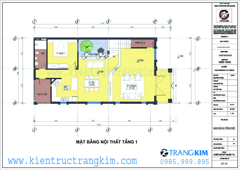Thiết kế biệt thự 3 tầng tân cổ điển tại Nghệ An2