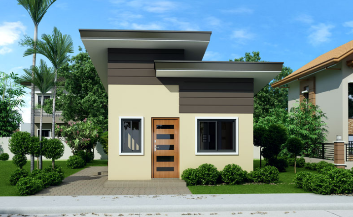 Thiết kế mẫu nhà cấp 4 đẹp 2 phòng ngủ diện tích 5x9m hiện đại - 2