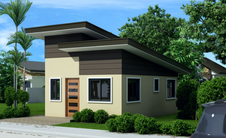 Thiết kế mẫu nhà cấp 4 đẹp 2 phòng ngủ diện tích 5x9m hiện đại - 3