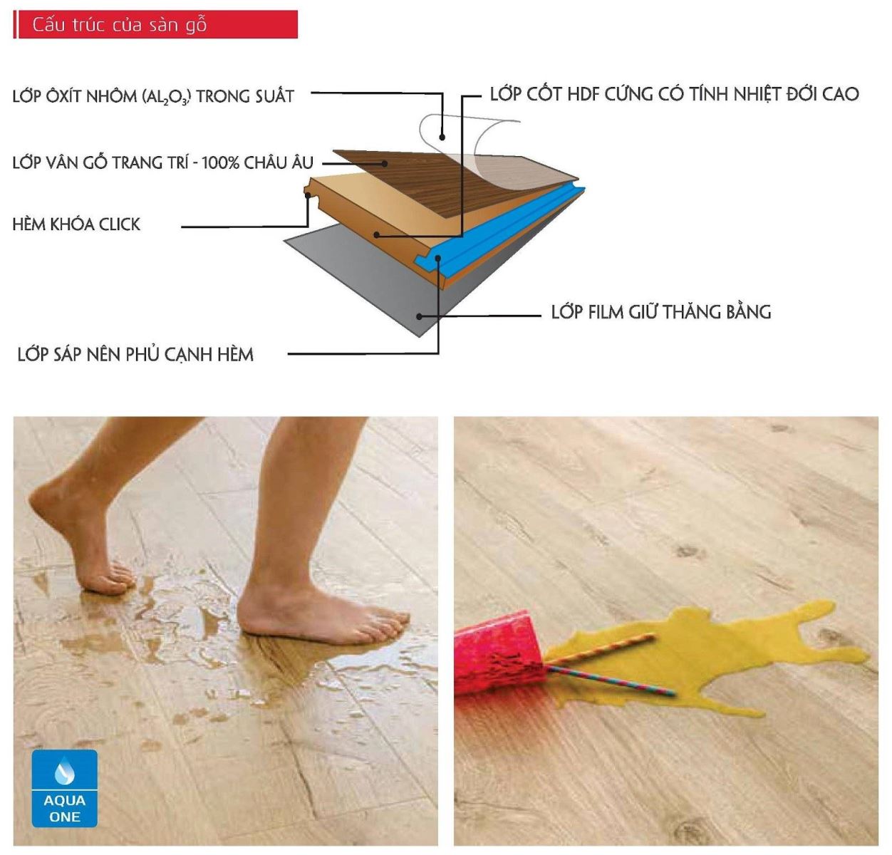 Sàn gỗ chống thấm nước đáp ứng nhu cầu lắp sàn gỗ ở cả những không gian ẩm ướt3