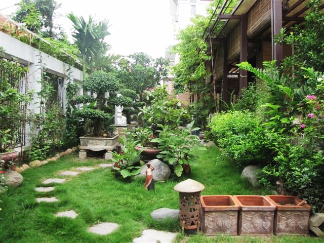 Mẫu thiết kế tiểu cảnh sân vườn biệt thự đẹp 2