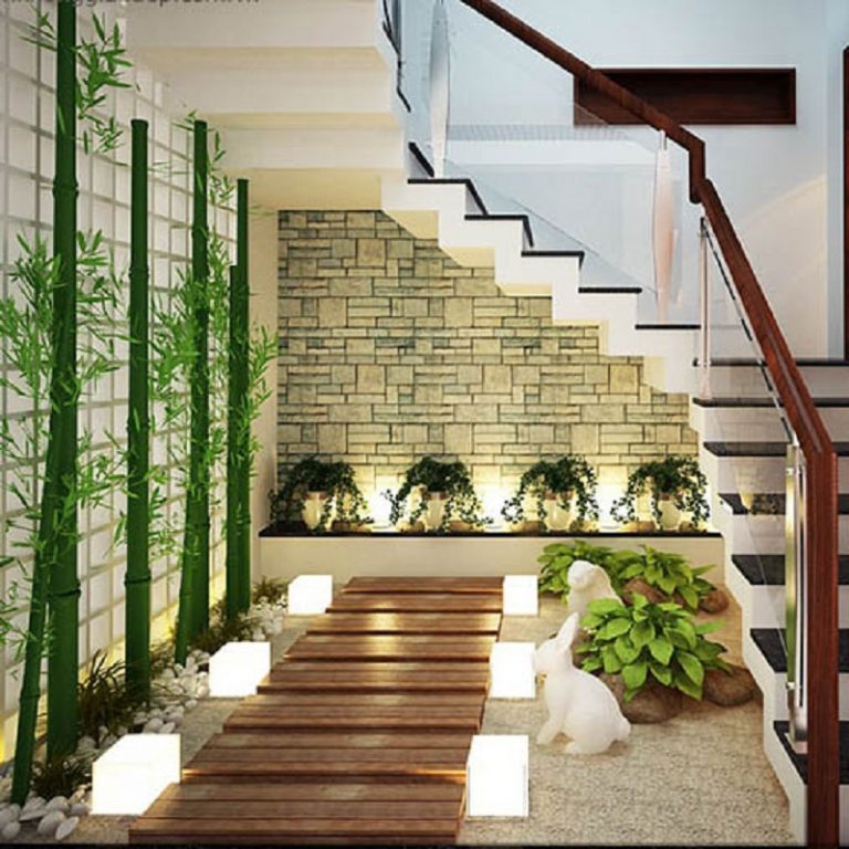 Mẫu thiết kế thi công tiểu cảnh gầm cầu thang đẹp 5