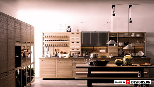 Thiết kế nhà bếp truyền thống mới1
