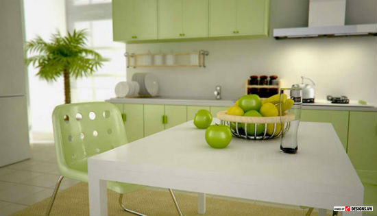 Thiết kế nhà bếp xanh - khái niệm sống của tương lai1