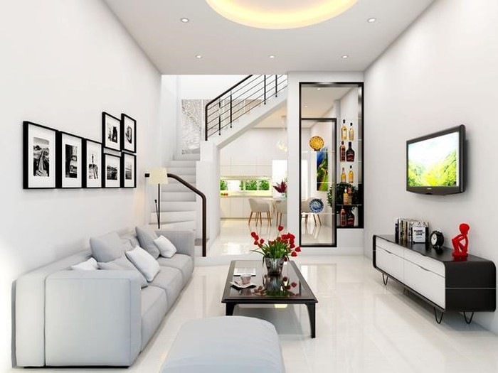 Những Mẫu Phòng khách Nhà ống 5M tuyệt đẹp4