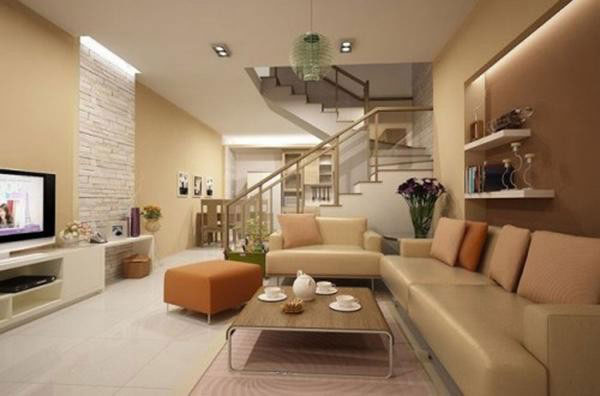 Mẫu nội thất phòng khách nhà ống hiện đại3