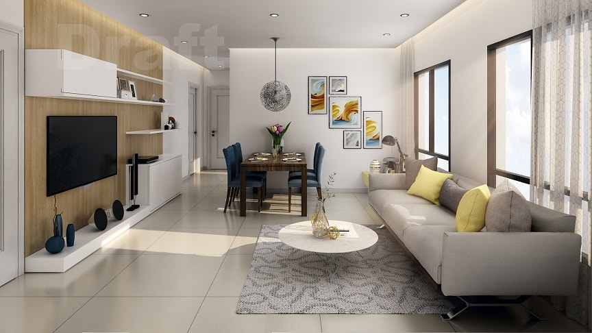 Mẫu thiết kế nội thất phòng khách chung cư mang tính thẩm mỹ cao3