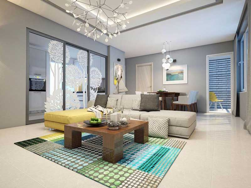 Mẫu thiết kế nội thất phòng khách chung cư mang tính thẩm mỹ cao4