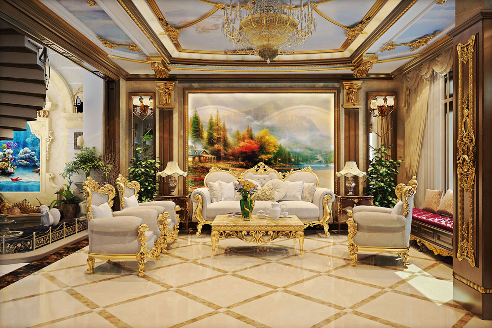phong khách theo xu hướng cổ điển