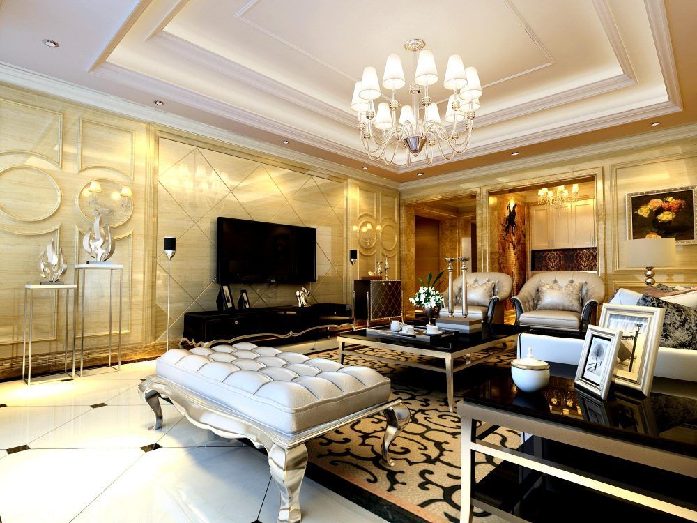 Mẫu thiết kế phòng khách mang phong cách cổ điển hút hồn7