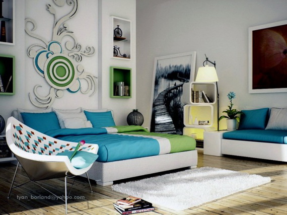 Những bức tường tuyệt đẹp cho phòng ngủ Marvelous4
