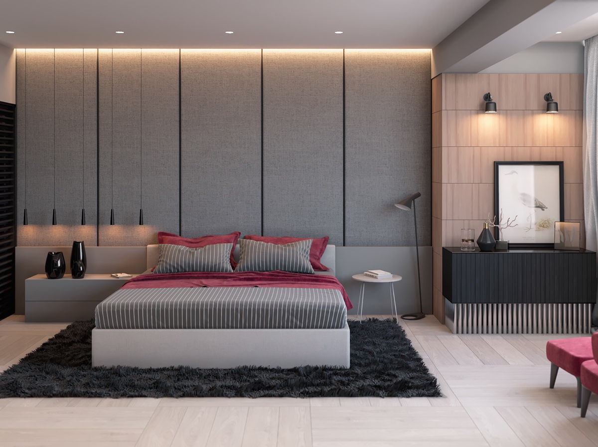 Mẫu thiết kế phòng ngủ 20m2-3