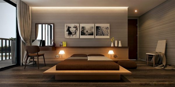 Mẫu thiết kế phòng ngủ 20m2-6