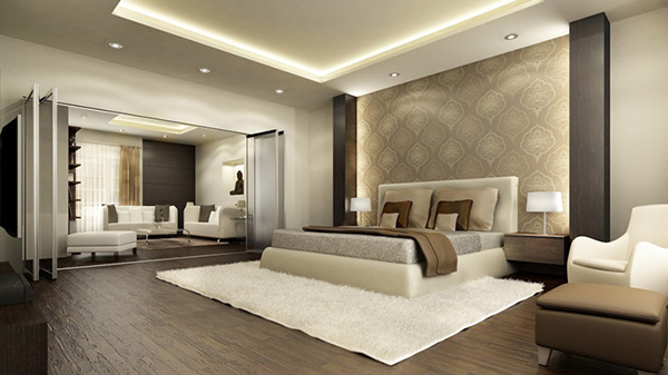 Thiết kế nội thất phòng ngủ hiện đại đơn giản2