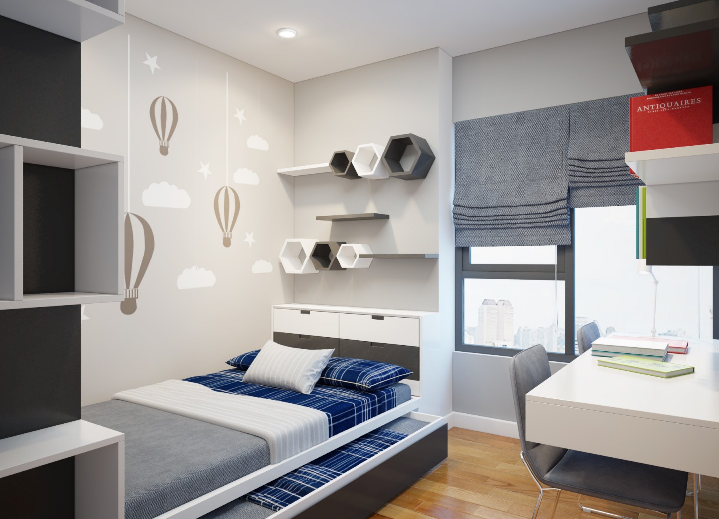 Thiết kế nội thất phòng ngủ nhỏ hẹp đủ tiện nghi3