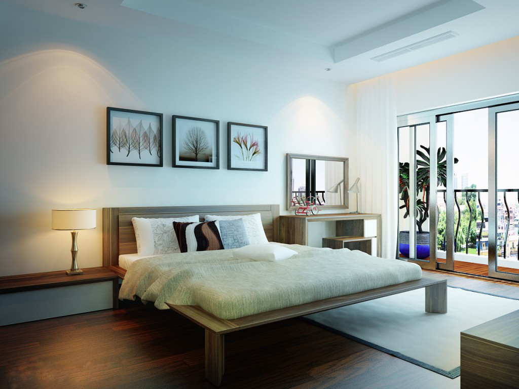 Thiết kế nội thất phòng ngủ rộng rãi1