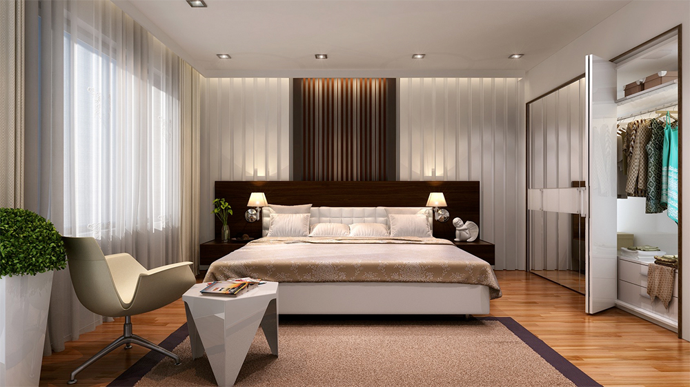 Thiết kế nội thất phòng ngủ rộng rãi4