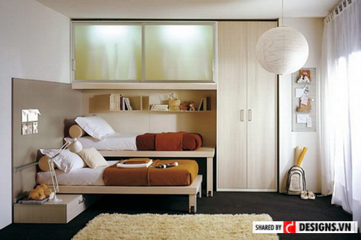 Trang trí phòng ngủ nhỏ bằng cách chọn màu sơn hợp lý7