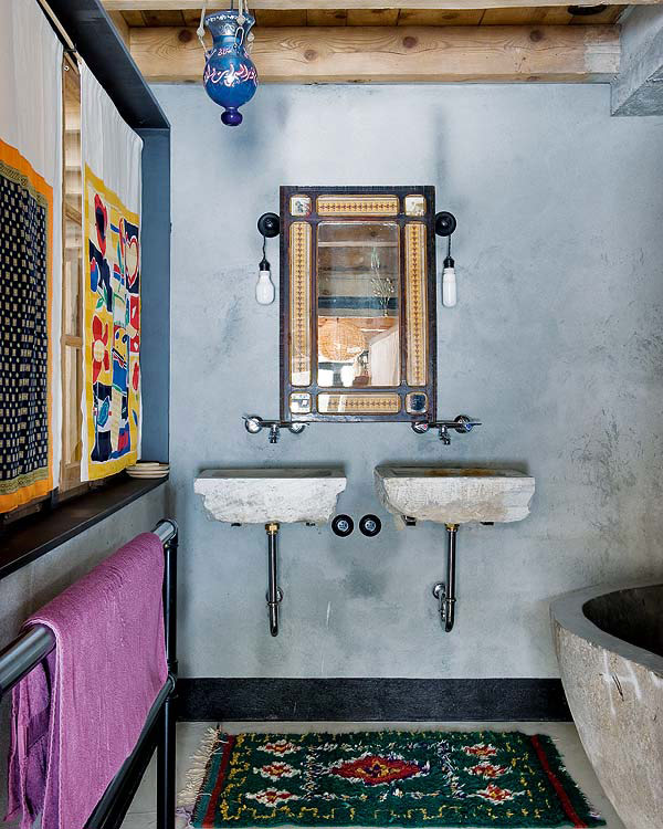 Đẹp ấn tượng với những thiết kế phòng tắm phong cách Bohemian1