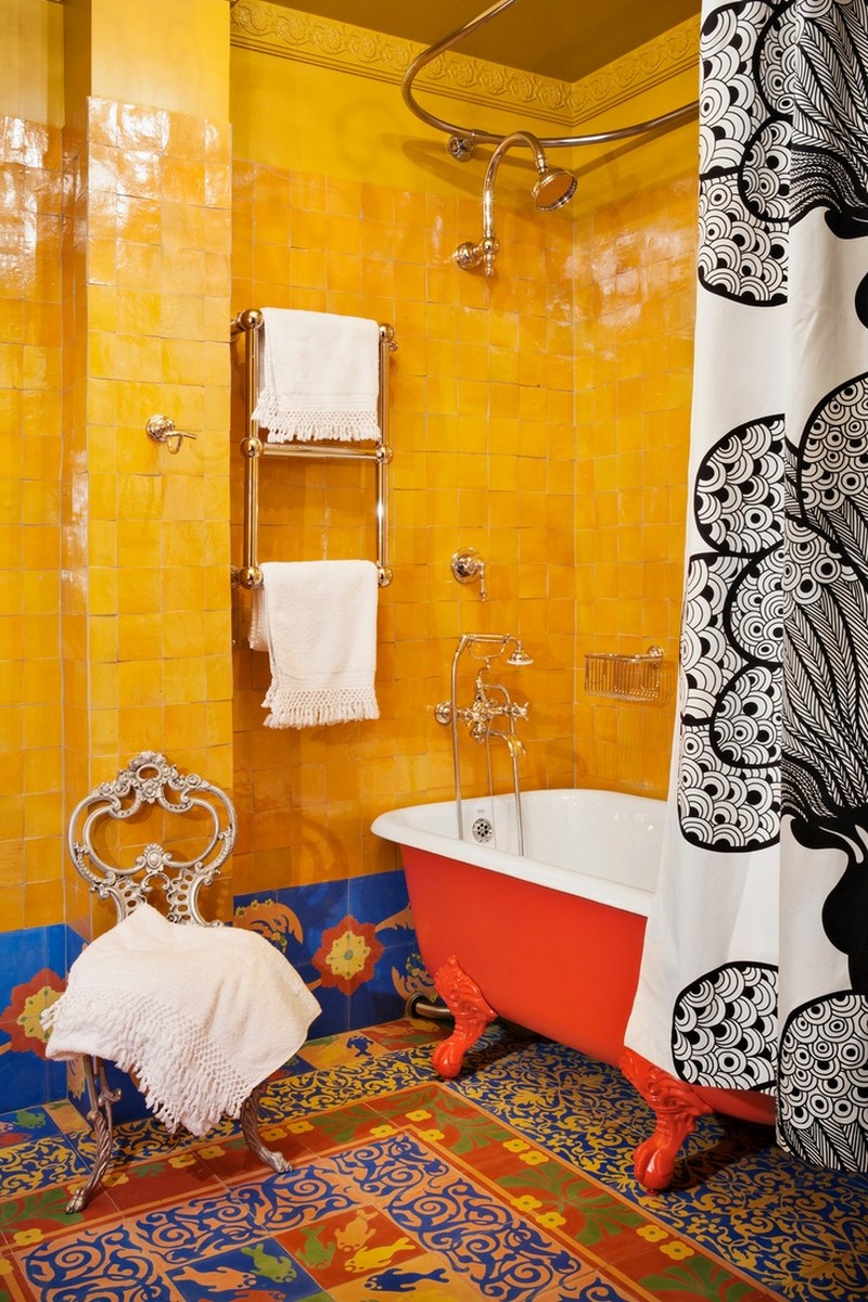 Đẹp ấn tượng với những thiết kế phòng tắm phong cách Bohemian10