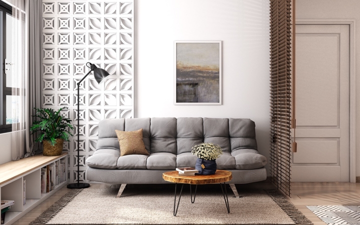 Căn hộ có nội thất làm bằng gỗ tự nhiên1