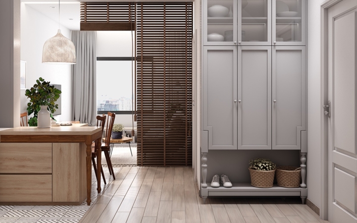 Căn hộ có nội thất làm bằng gỗ tự nhiên7