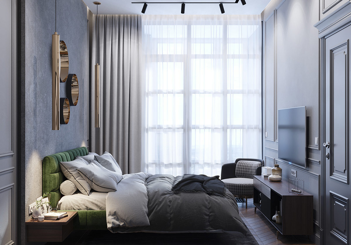 Căn hộ với nội thất tân cổ điển ấn tượng10