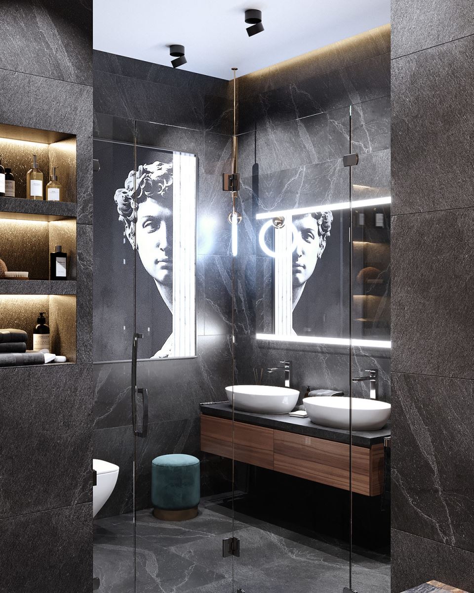 Căn hộ với nội thất tân cổ điển ấn tượng13