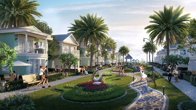 Phối cảnh dự án Novaword Hồ Tràm, Phan Thiết. 