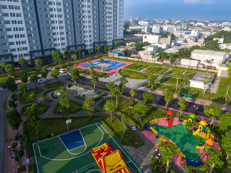 Conic Boulevard Đưa “Rừng Cây” Vào Khu Dân Cư Với Công Viên Trung Tâm Xanh Mát